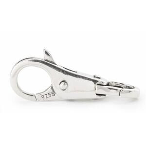 NEW TROLLBEADS women's plain clasp lock in silver